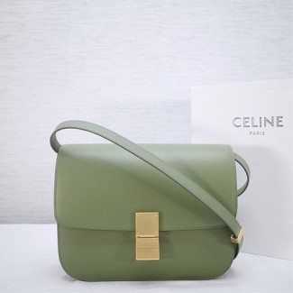 셀린느 클래식 박스백 미듐 164173 에삐가죽 올리브그린
